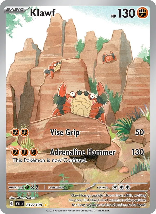 Klawf — Scarlet & Violet #217 (Pokémon TCG card)