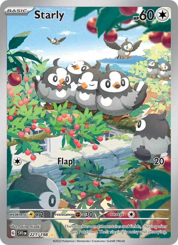 Starly — Scarlet & Violet #221 (Pokémon TCG card)