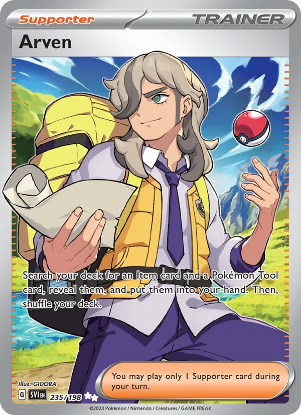 Arven — Scarlet & Violet #235 (Pokémon TCG card)