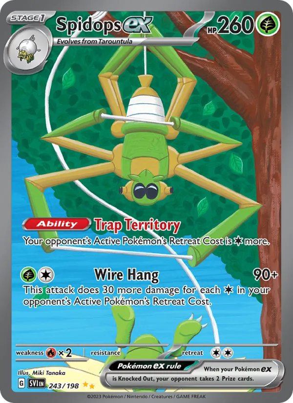 Spidops ex — Scarlet & Violet #243 (Pokémon TCG card)