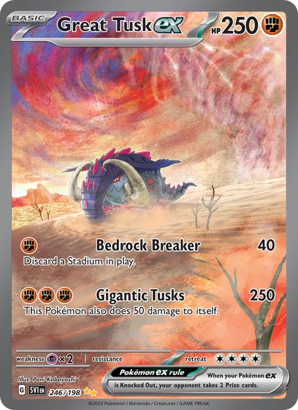 Great Tusk ex — Scarlet & Violet #246 (Pokémon TCG card)