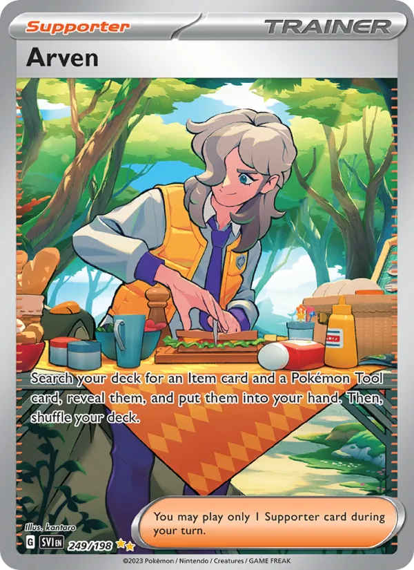 Arven — Scarlet & Violet #249 (Pokémon TCG card)