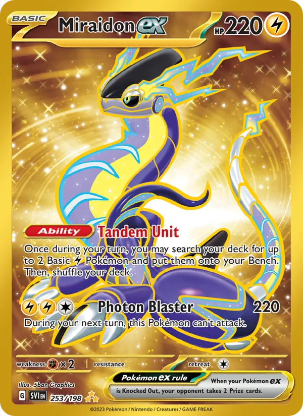Miraidon ex — Scarlet & Violet #253 (Pokémon TCG card)