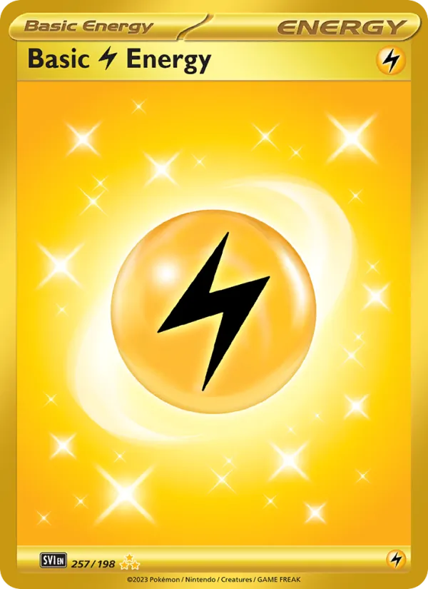 Basic Lightning Energy — Scarlet & Violet #257 (Pokémon TCG card)