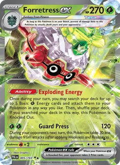 Forretress ex (Paldea Evolved #005)