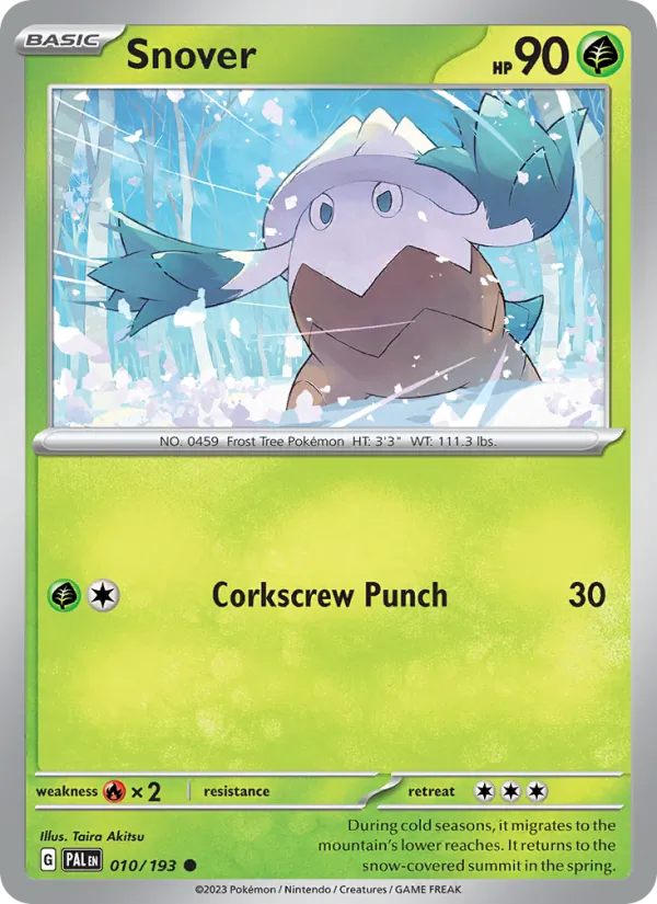 Snover — Paldea Evolved #010 (Pokémon TCG card)
