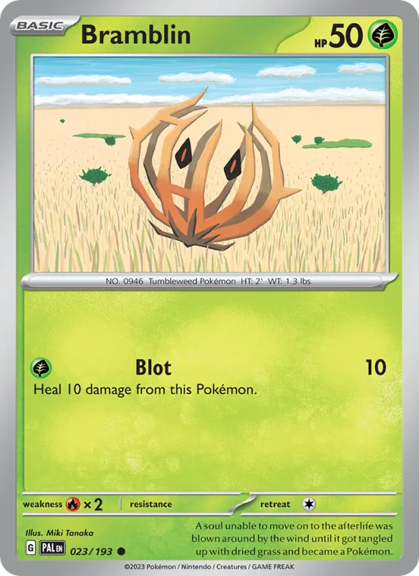 Bramblin — Paldea Evolved #023 (Pokémon TCG card)