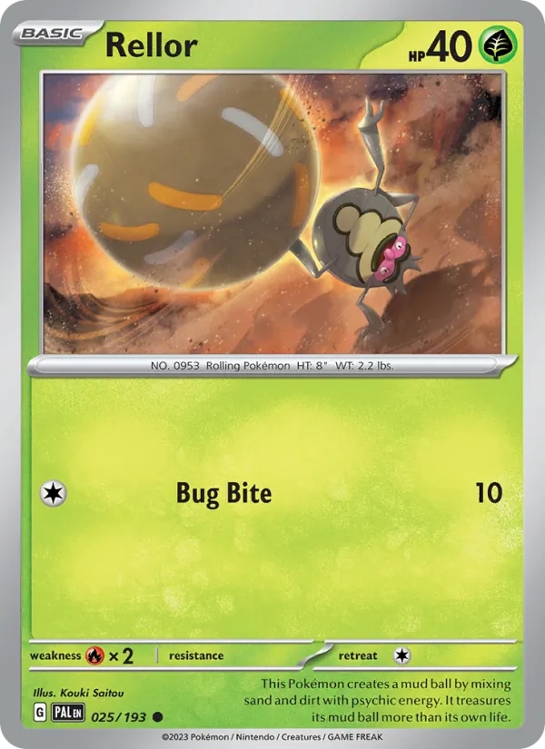 Rellor — Paldea Evolved #025 (Pokémon TCG card)
