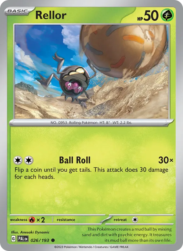 Rellor — Paldea Evolved #026 (Pokémon TCG card)