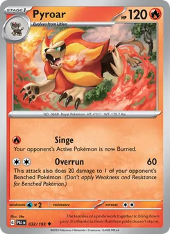 Pyroar (Paldea Evolved #032)