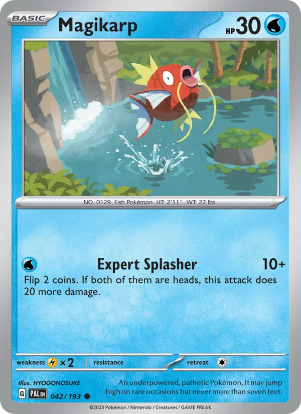Magikarp — Paldea Evolved #042 (Pokémon TCG card)