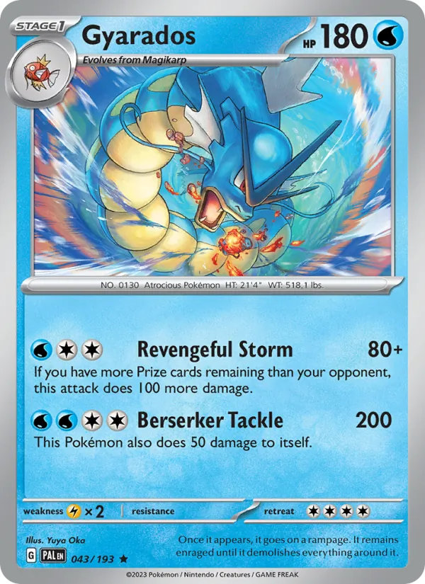 Gyarados — Paldea Evolved #043 (Pokémon TCG card)