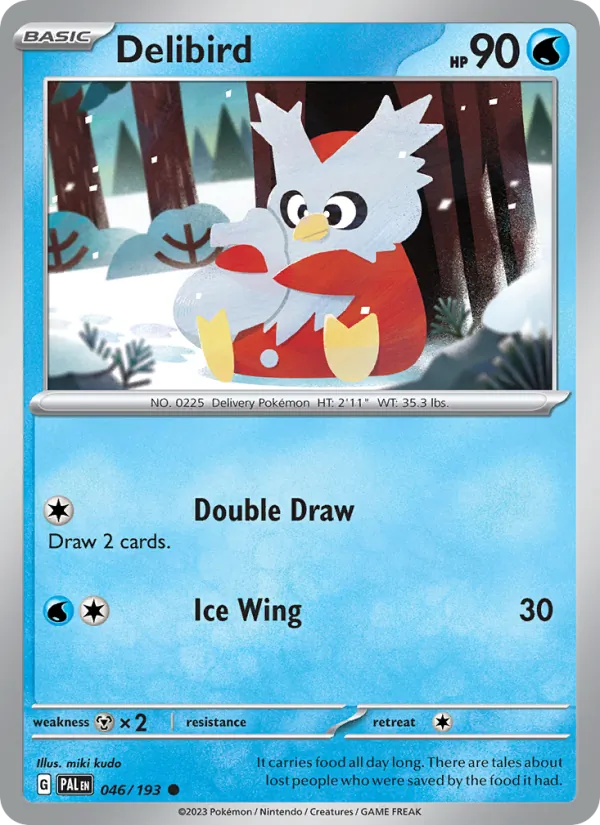 Delibird — Paldea Evolved #046 (Pokémon TCG card)