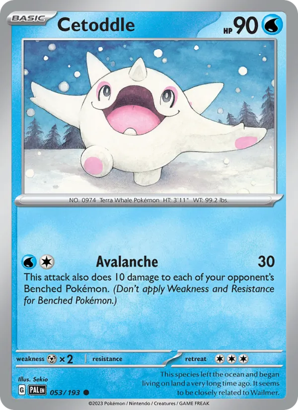 Cetoddle — Paldea Evolved #053 (Pokémon TCG card)