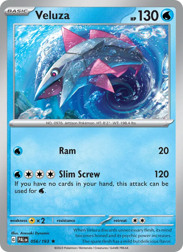 Veluza — Paldea Evolved #056 (Pokémon TCG card)