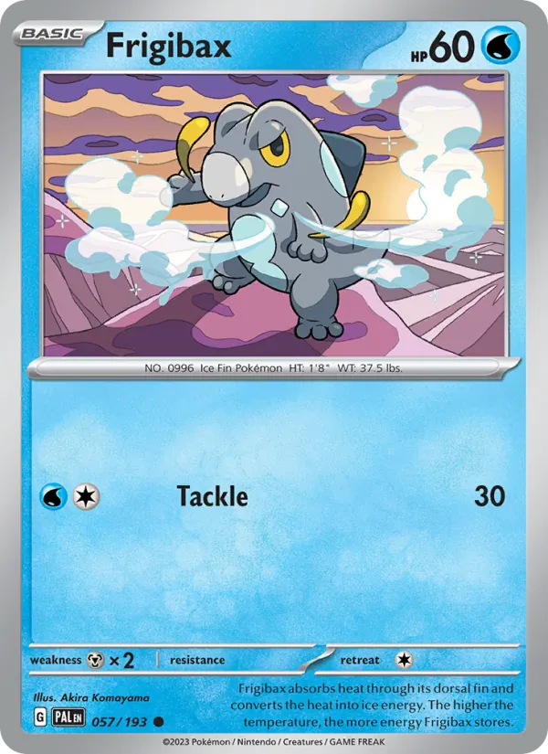 Frigibax — Paldea Evolved #057 (Pokémon TCG card)