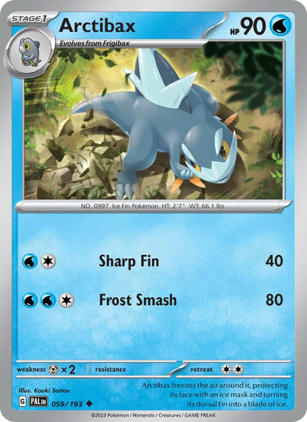 Arctibax — Paldea Evolved #059 (Pokémon TCG card)