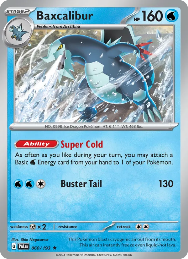 Baxcalibur — Paldea Evolved #060 (Pokémon TCG card)