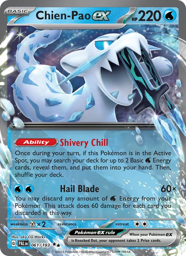 Chien-Pao ex — Paldea Evolved #061 (Pokémon TCG card)