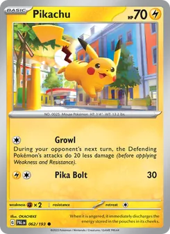 Pikachu (Paldea Evolved #062)
