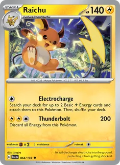 Raichu (Paldea Evolved #064)