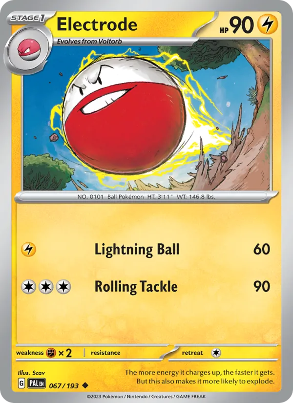Electrode — Paldea Evolved #067 (Pokémon TCG card)
