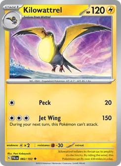 Kilowattrel (Paldea Evolved #082)