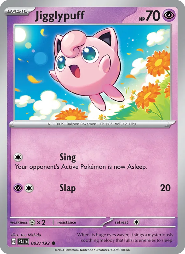 Jigglypuff — Paldea Evolved #083 (Pokémon TCG card)