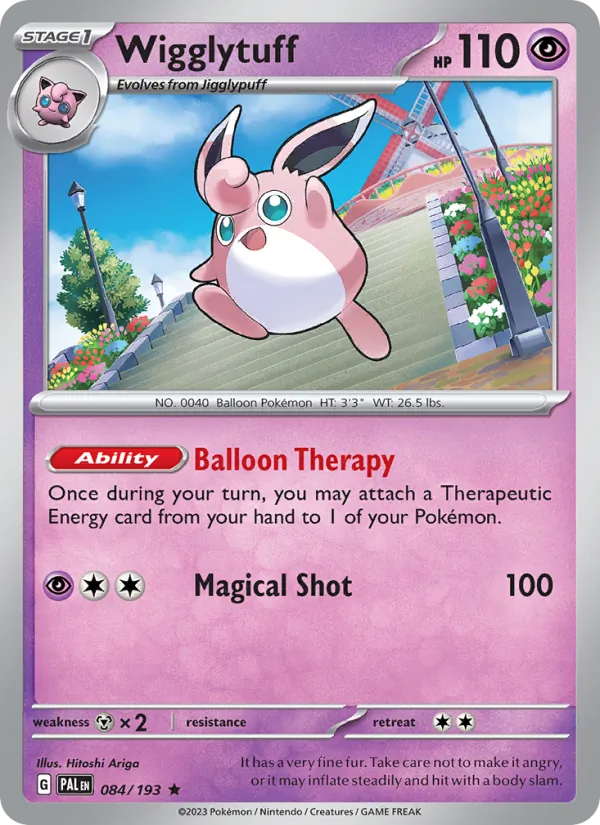 Wigglytuff — Paldea Evolved #084 (Pokémon TCG card)