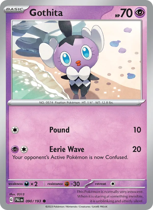 Gothita — Paldea Evolved #090 (Pokémon TCG card)