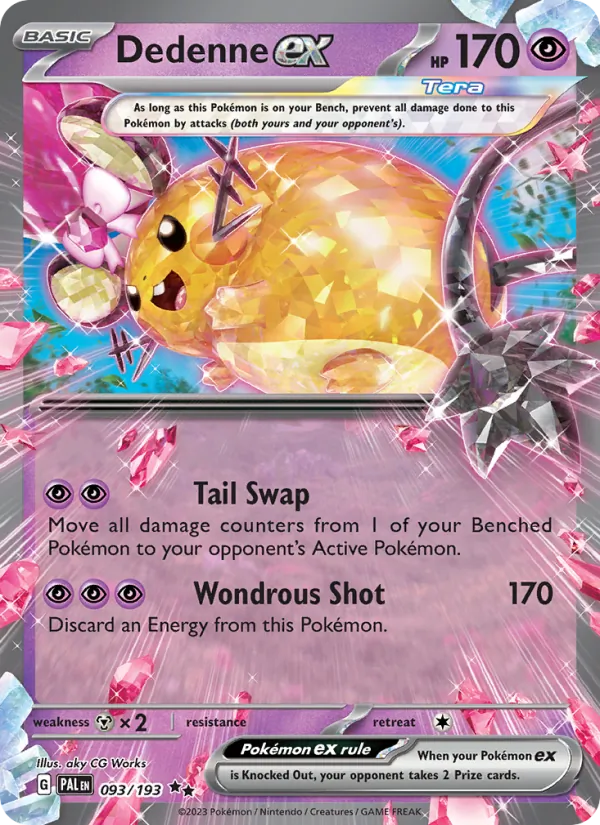 Dedenne ex — Paldea Evolved #093 (Pokémon TCG card)