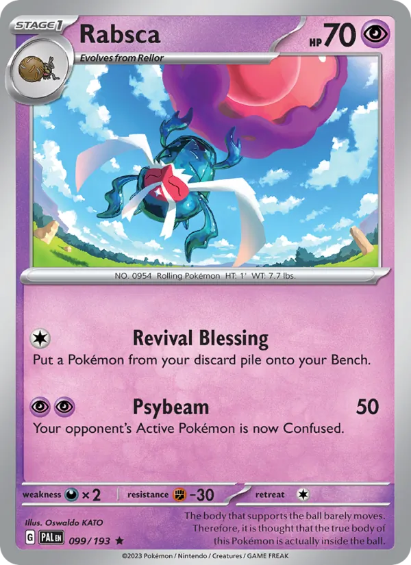 Rabsca — Paldea Evolved #099 (Pokémon TCG card)
