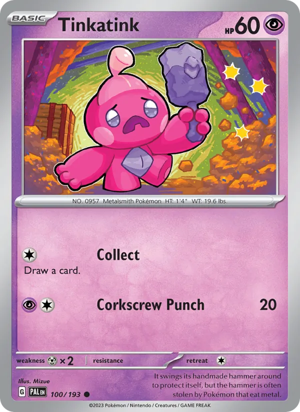 Tinkatink — Paldea Evolved #100 (Pokémon TCG card)