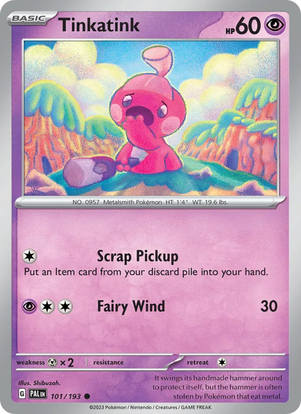 Tinkatink — Paldea Evolved #101 (Pokémon TCG card)