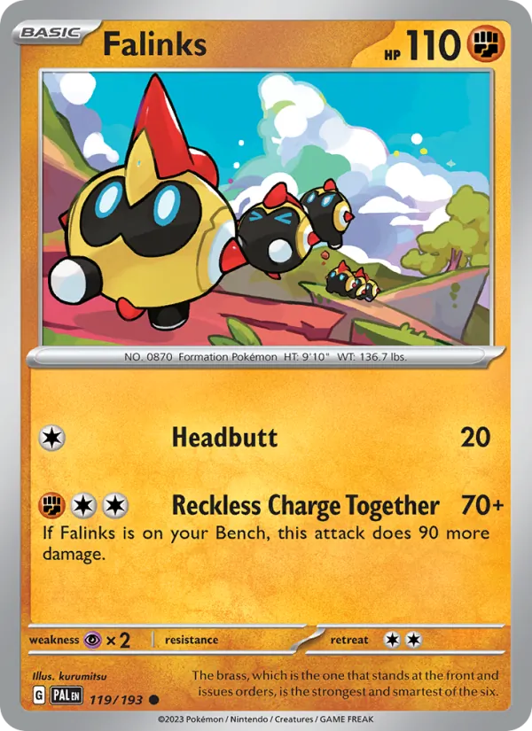 Falinks — Paldea Evolved #119 (Pokémon TCG card)