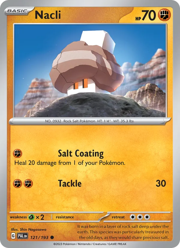 Nacli — Paldea Evolved #121 (Pokémon TCG card)