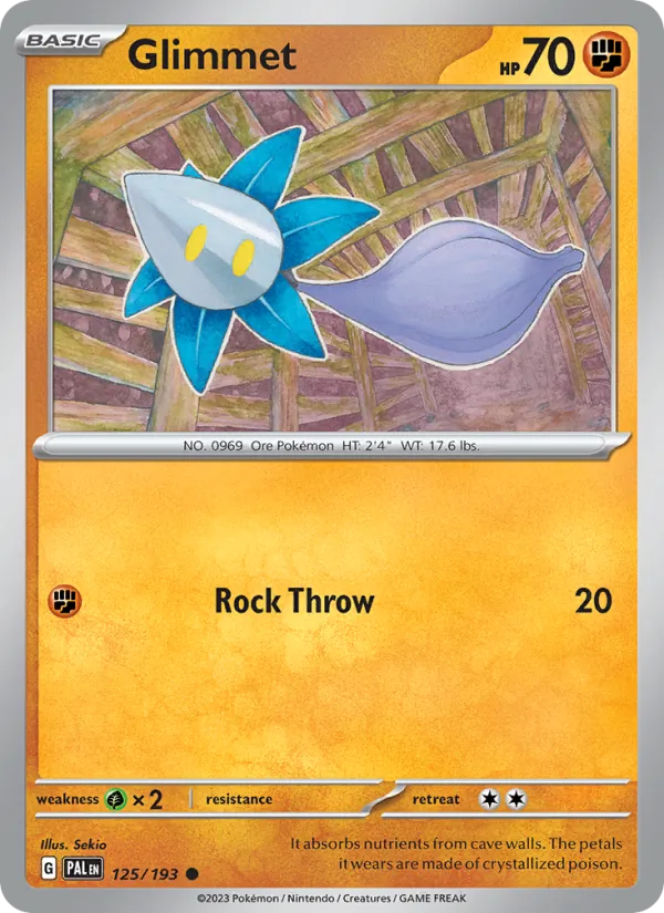 Glimmet — Paldea Evolved #125 (Pokémon TCG card)