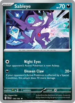 Sableye (Paldea Evolved #136)