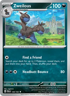 Zweilous (Paldea Evolved #139)