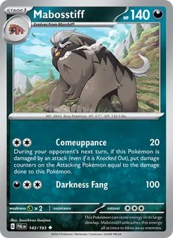 Mabosstiff (Paldea Evolved #143)