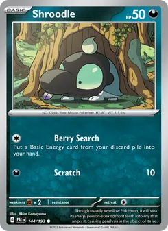 Shroodle (Paldea Evolved #144)