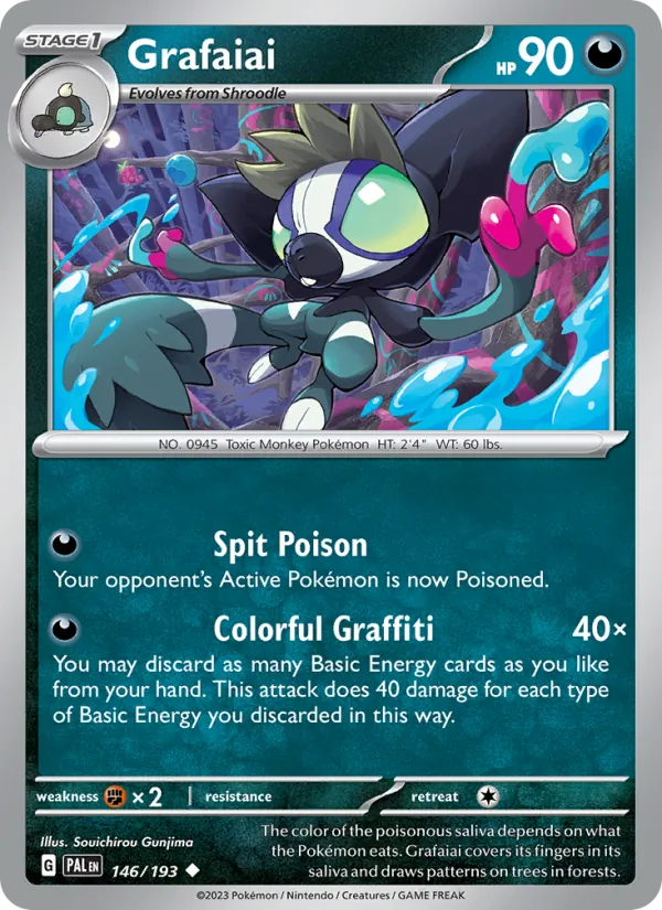 Grafaiai — Paldea Evolved #146 (Pokémon TCG card)