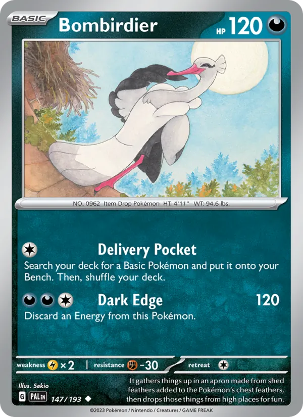 Bombirdier — Paldea Evolved #147 (Pokémon TCG card)