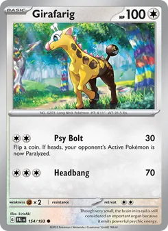 Girafarig (Paldea Evolved #154)
