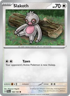 Slakoth (Paldea Evolved #160)