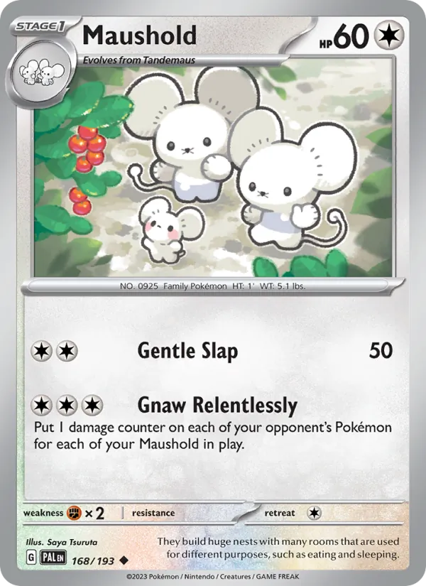 Maushold — Paldea Evolved #168 (Pokémon TCG card)