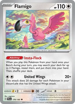 Flamigo (Paldea Evolved #170)