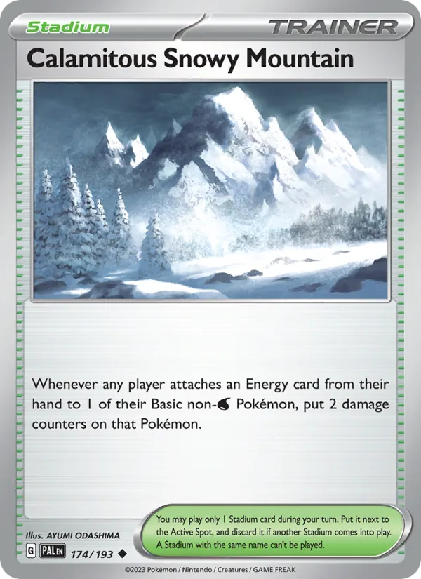Calamitous Snowy Mountain — Paldea Evolved #174 (Pokémon TCG card)