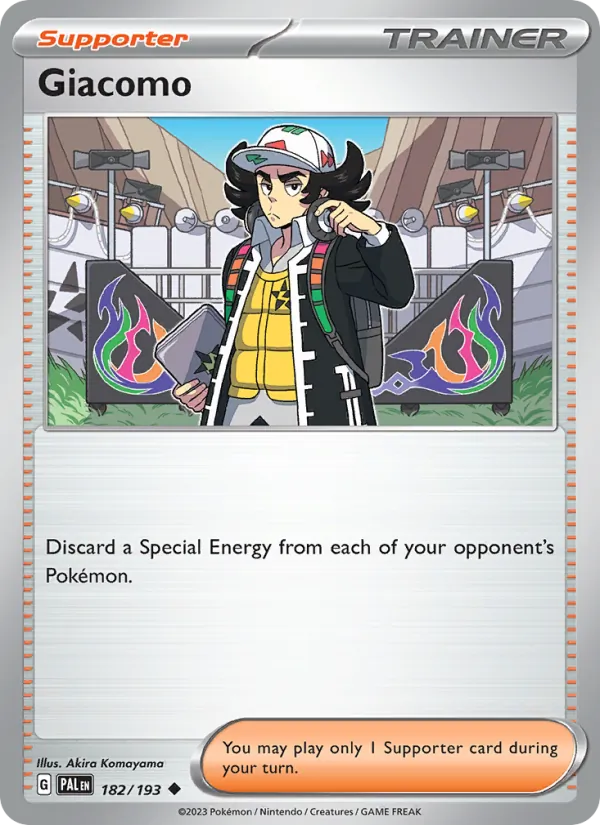 Giacomo — Paldea Evolved #182 (Pokémon TCG card)