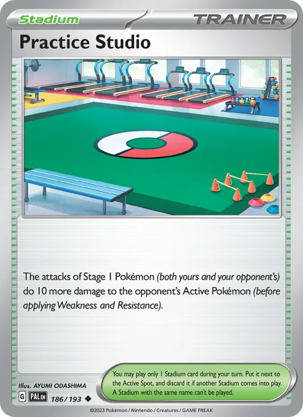 Practice Studio — Paldea Evolved #186 (Pokémon TCG card)